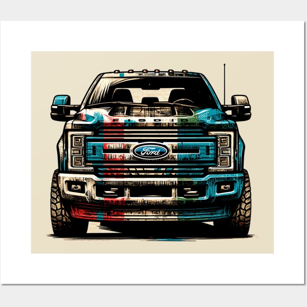 Ford F250 Wall Art by Vehicles-Art